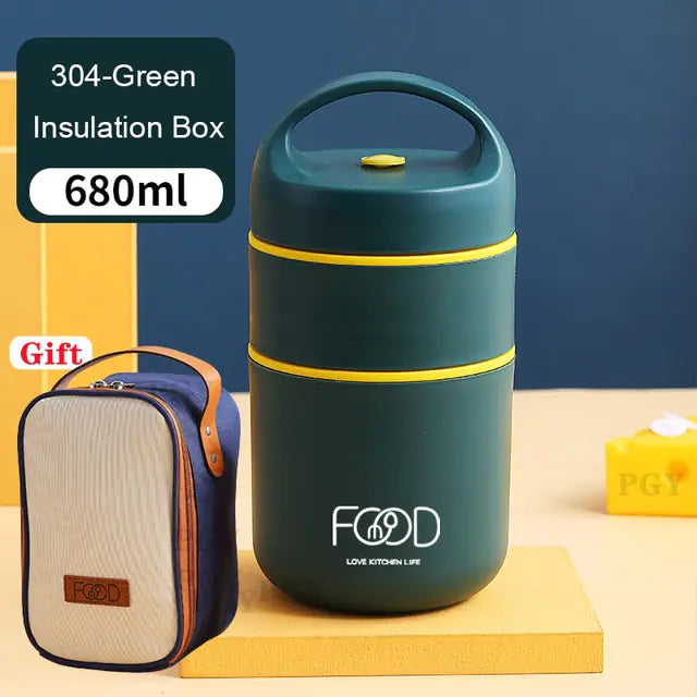 Edelstahl Vakuum Thermos Lunchbox