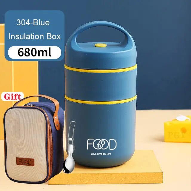 Edelstahl Vakuum Thermos Lunchbox