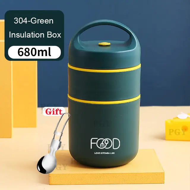 Edelstahl Vakuum Thermos Lunchbox