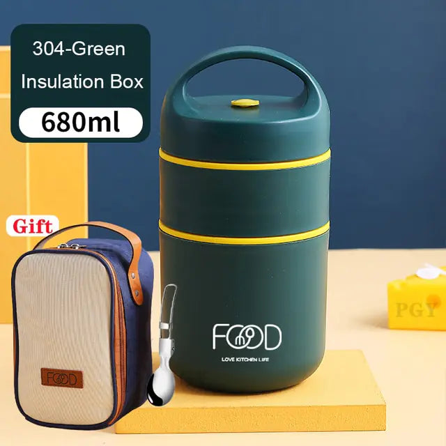 Edelstahl Vakuum Thermos Lunchbox